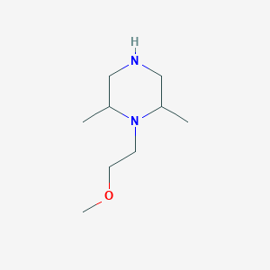 molecular formula C9H20N2O B3072915 1-(2-Methoxyethyl)-2,6-dimethylpiperazine CAS No. 1017120-41-0