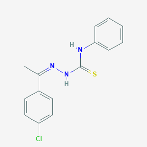 molecular formula C15H14ClN3S B307292 4'-Chloroacetophenone 4-phenyl thiosemicarbazone 