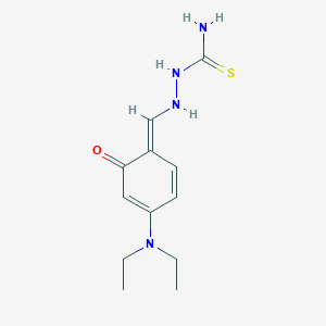 [[(E)-[4-(diethylamino)-6-oxocyclohexa-2,4-dien-1-ylidene]methyl]amino]thiourea