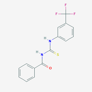molecular formula C15H11F3N2OS B307295 N-benzoyl-N'-[3-(trifluoromethyl)phenyl]thiourea CAS No. 89069-94-3