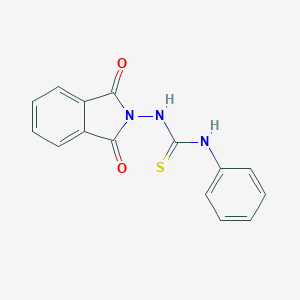 molecular formula C15H11N3O2S B307296 1-(1,3-Dioxoisoindol-2-yl)-3-phenylthiourea CAS No. 76892-42-7
