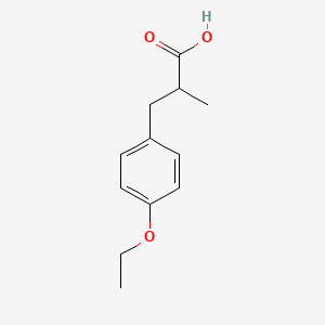 molecular formula C12H16O3 B3072964 3-(4-Ethoxyphenyl)-2-methylpropanoic acid CAS No. 1017146-71-2