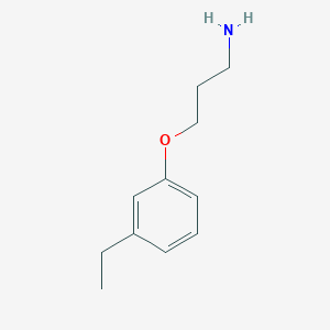 molecular formula C11H17NO B3072994 3-(3-Ethylphenoxy)propan-1-amine CAS No. 1017176-61-2