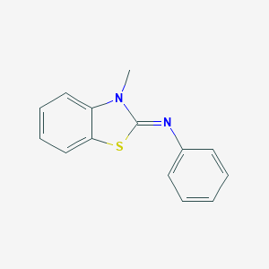 molecular formula C14H12N2S B307300 N-(3-methyl-1,3-benzothiazol-2(3H)-ylidene)aniline 