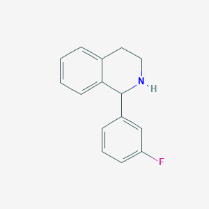molecular formula C15H14FN B3073001 1-(3-Fluorophenyl)-1,2,3,4-tetrahydroisoquinoline CAS No. 1017177-21-7