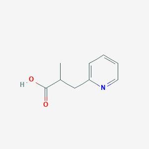 molecular formula C9H11NO2 B3073015 2-甲基-3-(吡啶-2-基)丙酸 CAS No. 1017183-06-0