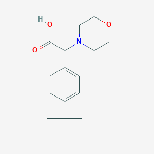 molecular formula C16H23NO3 B3073020 2-(4-Tert-butylphenyl)-2-(morpholin-4-yl)acetic acid CAS No. 1017184-15-4