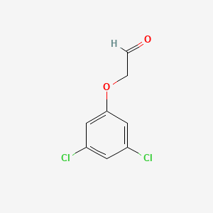 molecular formula C8H6Cl2O2 B3073039 2-(3,5-Dichlorophenoxy)acetaldehyde CAS No. 1017206-81-3