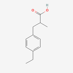 molecular formula C12H16O2 B3073043 3-(4-乙基苯基)-2-甲基丙酸 CAS No. 1017208-37-5
