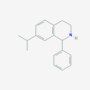 molecular formula C18H21N B3073051 1-Phenyl-7-(propan-2-yl)-1,2,3,4-tetrahydroisoquinoline CAS No. 1017230-22-6