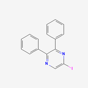 molecular formula C16H11IN2 B3073067 2,3-Diphenyl-5-iodopyrazine CAS No. 101727-15-5