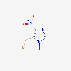 molecular formula C5H6BrN3O2 B3073069 5-(bromomethyl)-1-methyl-4-nitro-1H-imidazole CAS No. 1017279-02-5