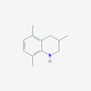 molecular formula C12H17N B3073096 3,5,8-Trimethyl-1,2,3,4-tetrahydroquinoline CAS No. 1017336-55-8