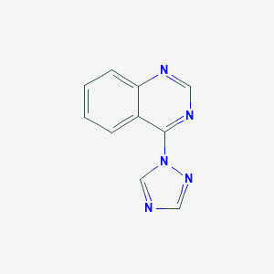 molecular formula C10H7N5 B307311 4-(1H-1,2,4-triazol-1-yl)quinazoline 