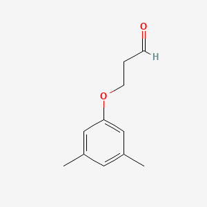 molecular formula C11H14O2 B3073115 3-(3,5-二甲基苯氧基)丙醛 CAS No. 1017340-14-5