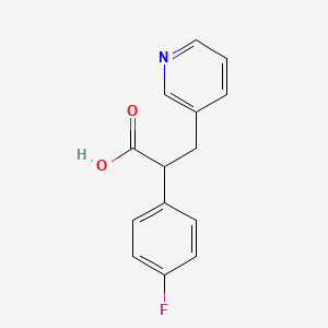2-(4-Fluorophenyl)-3-(pyridin-3-yl)propanoic acid