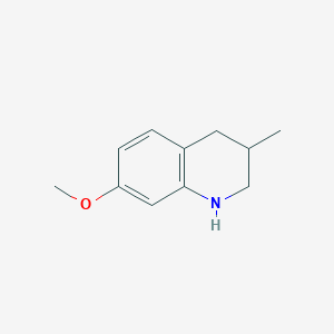 molecular formula C11H15NO B3073134 7-Methoxy-3-methyl-1,2,3,4-tetrahydroquinoline CAS No. 1017363-13-1