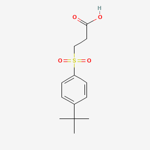 molecular formula C13H18O4S B3073145 3-[(4-Tert-butylphenyl)sulfonyl]propanoic acid CAS No. 1017381-13-3