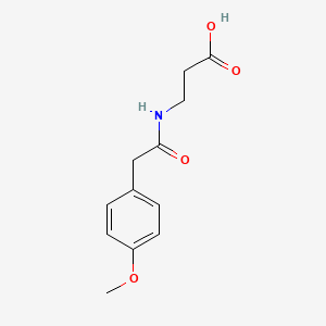 molecular formula C12H15NO4 B3073150 3-(2-(4-Methoxyphenyl)acetamido)propanoic acid CAS No. 1017381-57-5