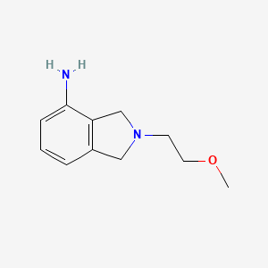 molecular formula C11H16N2O B3073167 2-(2-methoxyethyl)-2,3-dihydro-1H-isoindol-4-amine CAS No. 1017388-36-1