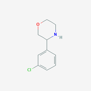 molecular formula C10H13Cl2NO B3073180 3-(3-Chlorophenyl)morpholine CAS No. 1017396-60-9