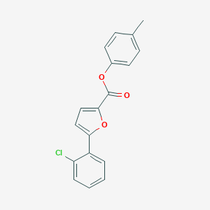 molecular formula C18H13ClO3 B307319 4-Methylphenyl 5-(2-chlorophenyl)-2-furoate 