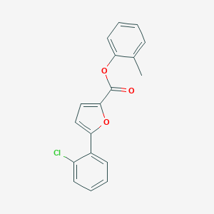 molecular formula C18H13ClO3 B307320 2-Methylphenyl 5-(2-chlorophenyl)-2-furoate 