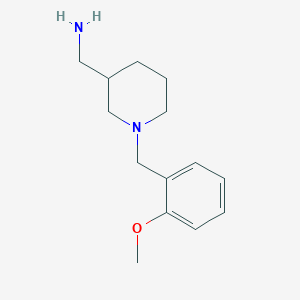 molecular formula C14H22N2O B3073206 (1-(2-Methoxybenzyl)piperidin-3-yl)methanamine CAS No. 1017399-89-1