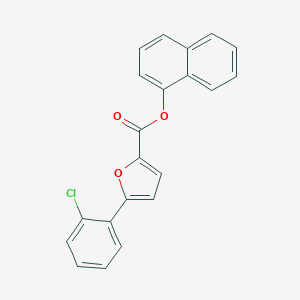 molecular formula C21H13ClO3 B307321 1-Naphthyl 5-(2-chlorophenyl)-2-furoate 