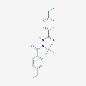 molecular formula C22H28N2O2 B307323 N-(tert-butyl)-4-ethyl-N'-(4-ethylbenzoyl)benzohydrazide 