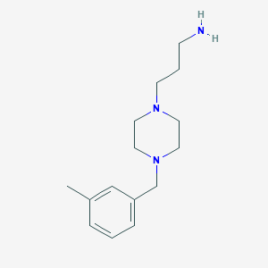 molecular formula C15H25N3 B3073230 {3-[4-(3-Methylbenzyl)piperazin-1-yl]propyl}amine CAS No. 1017416-03-3