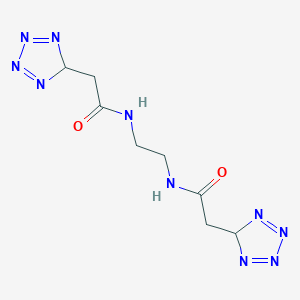 molecular formula C8H12N10O2 B307325 2-(2H-tetraazol-5-yl)-N-{2-[(2H-tetraazol-5-ylacetyl)amino]ethyl}acetamide 