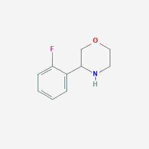 molecular formula C10H12FNO B3073250 3-(2-Fluorophenyl)morpholine CAS No. 1017418-51-7