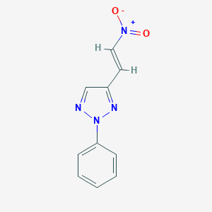 molecular formula C10H8N4O2 B307327 4-{2-nitrovinyl}-2-phenyl-2H-1,2,3-triazole 
