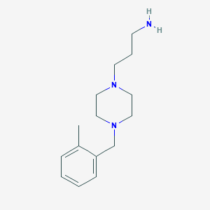 molecular formula C15H25N3 B3073273 {3-[4-(2-Methylbenzyl)piperazin-1-yl]propyl}amine CAS No. 1017426-36-6
