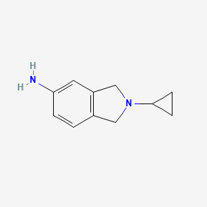 molecular formula C11H14N2 B3073300 2-Cyclopropylisoindolin-5-amine CAS No. 1017434-87-5