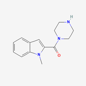 (1-methyl-1H-indol-2-yl)(piperazin-1-yl)methanone