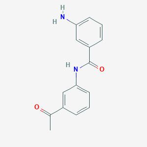 molecular formula C15H14N2O2 B3073312 N-(3-acetylphenyl)-3-aminobenzamide CAS No. 1017437-57-8