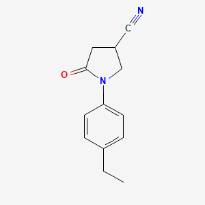 1-(4-Ethylphenyl)-5-oxopyrrolidine-3-carbonitrile