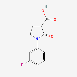 molecular formula C11H10FNO3 B3073371 1-(3-氟苯基)-2-氧代吡咯烷-3-羧酸 CAS No. 1017473-77-6