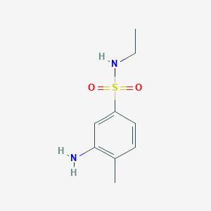 molecular formula C9H14N2O2S B3073384 3-氨基-N-乙基-4-甲基苯磺酰胺 CAS No. 1017477-17-6