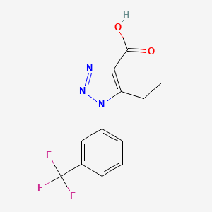 5-ethyl-1-[3-(trifluoromethyl)phenyl]-1H-1,2,3-triazole-4-carboxylic acid