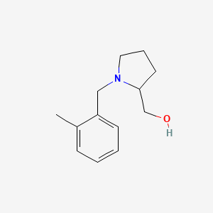 molecular formula C13H19NO B3073391 {1-[(2-Methylphenyl)methyl]pyrrolidin-2-yl}methanol CAS No. 1017479-59-2