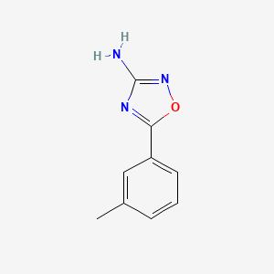 molecular formula C9H9N3O B3073413 5-(3-Methylphenyl)-1,2,4-oxadiazol-3-amine CAS No. 1017521-44-6