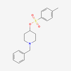 molecular formula C19H23NO3S B3073436 Toluene-4-sulfonic acid 1-benzyl-piperidin-4-yl ester CAS No. 101768-14-3