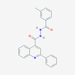 molecular formula C24H19N3O2 B307345 N'-(3-methylbenzoyl)-2-phenyl-4-quinolinecarbohydrazide 