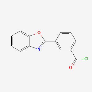 molecular formula C14H8ClNO2 B3073463 3-(1,3-Benzoxazol-2-YL)benzoyl chloride CAS No. 1017791-53-5
