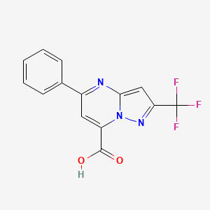 5-Phenyl-2-(trifluoromethyl)pyrazolo[1,5-a]pyrimidine-7-carboxylic acid