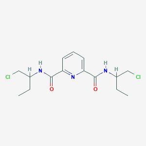 molecular formula C15H21Cl2N3O2 B307362 N~2~,N~6~-bis[1-(chloromethyl)propyl]-2,6-pyridinedicarboxamide 