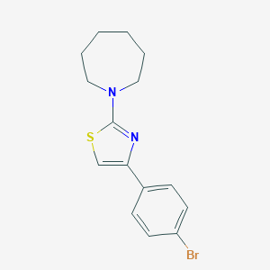 molecular formula C15H17BrN2S B307371 1-[4-(4-Bromophenyl)-1,3-thiazol-2-yl]azepane 